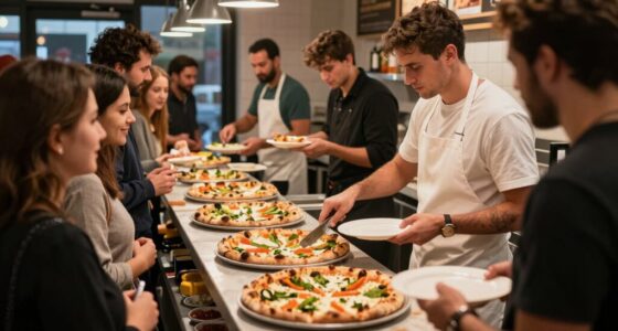 efficient group pizza service