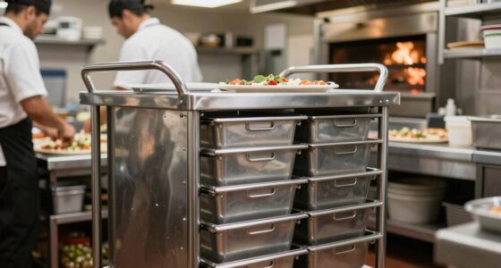 efficient pizza prep carts