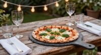 elegant outdoor pizza experience