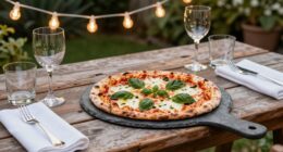 elegant outdoor pizza experience