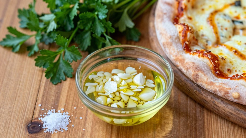 enhance pizza with garlic