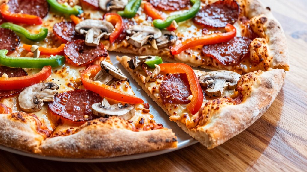 evenly distribute toppings carefully