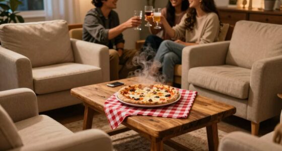 intimate pizza night gathering