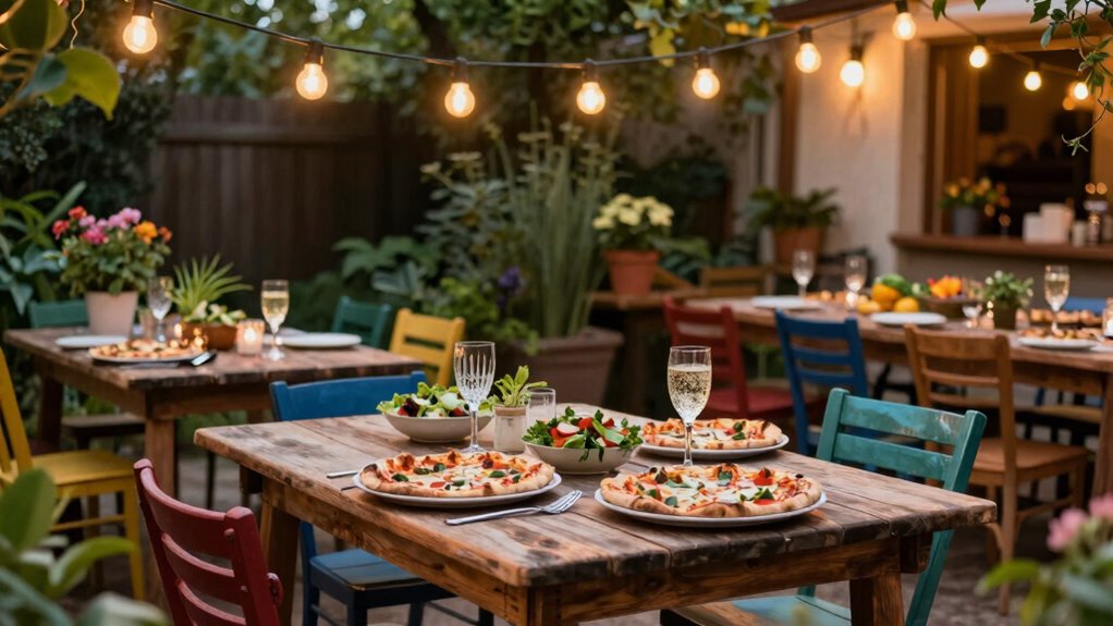 inviting functional outdoor gathering