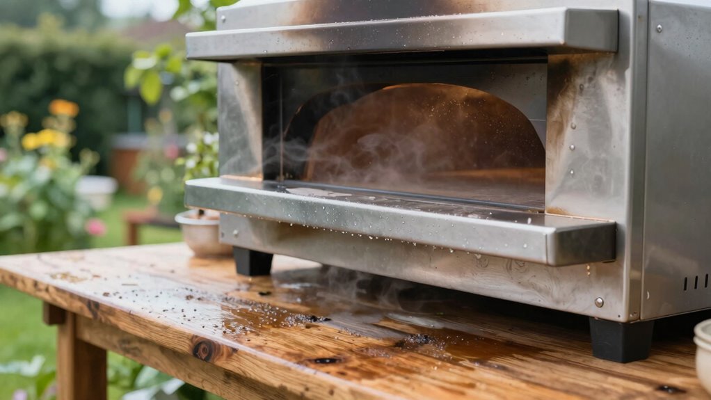 managing outdoor pizza condensation
