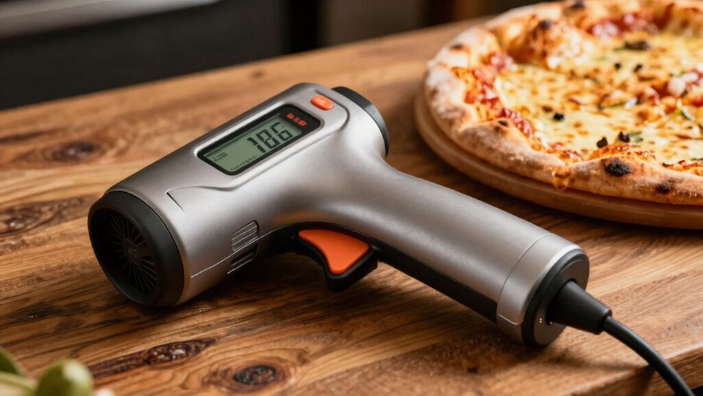 monitoring pizza oven temperature