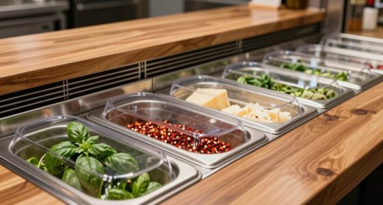 organized diy pizza stations