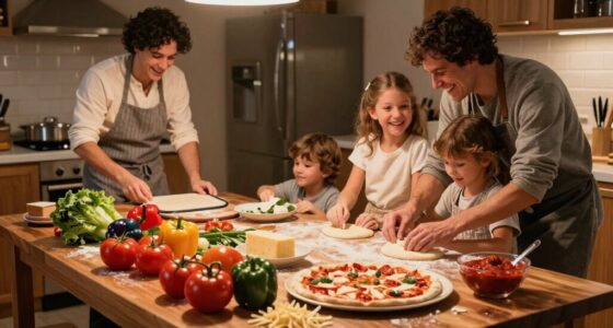 organized family pizza night