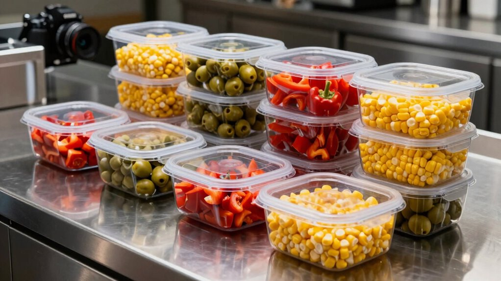 organized fresh labeled ingredients