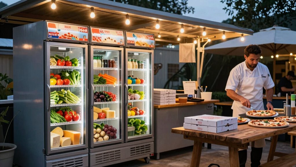 outdoor fridges improve pizza flow