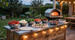 outdoor prep stations ease pizza night