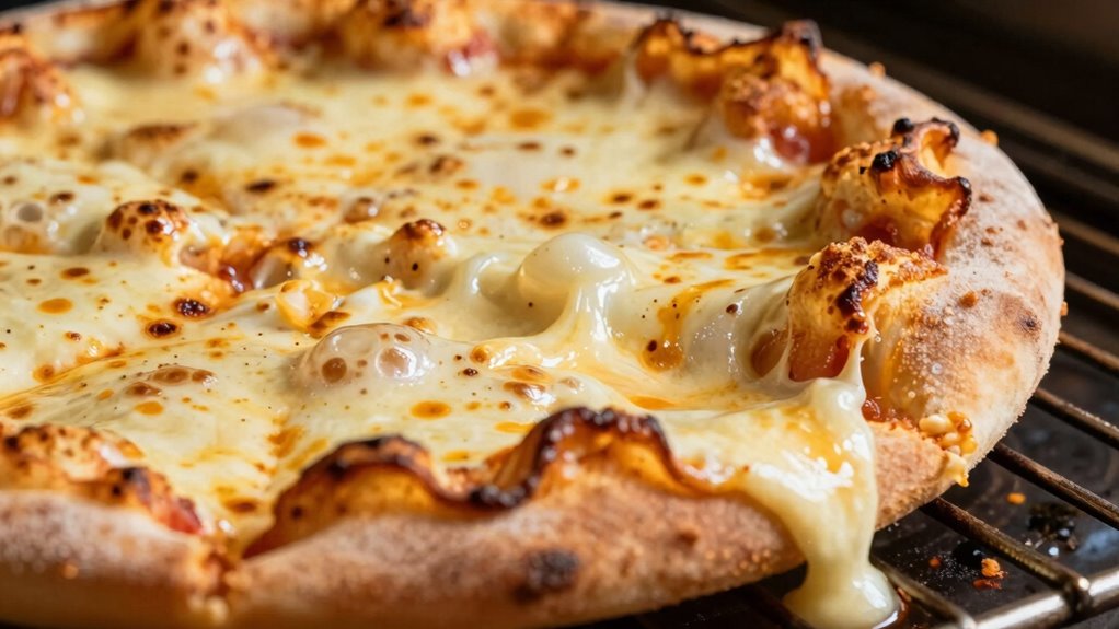 overloaded cheese causes sogginess