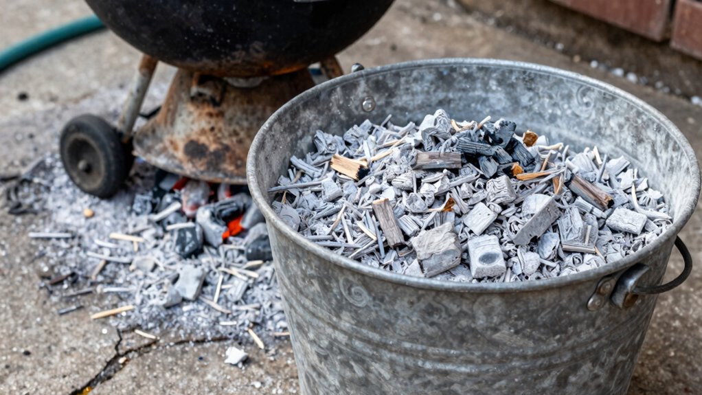 proper ash disposal precautions