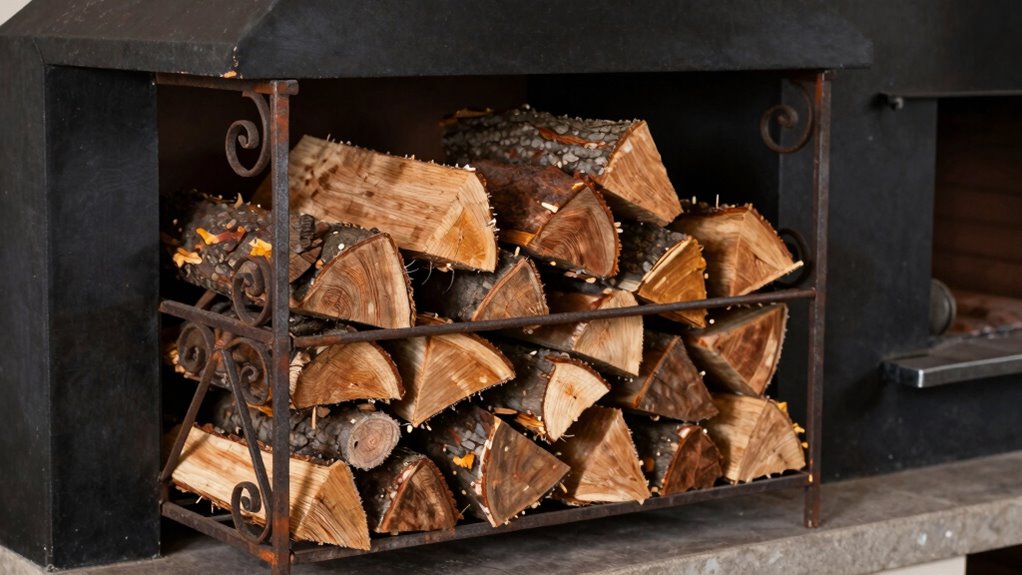 proper firewood storage enhances efficiency