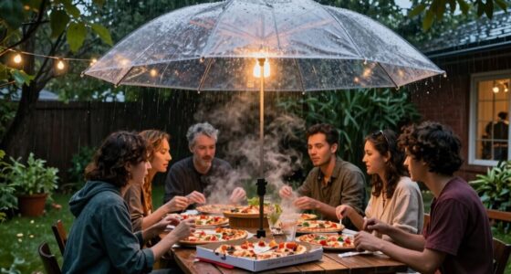 rain plans improve pizza parties