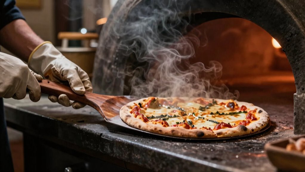 safe hot pizza stone handling