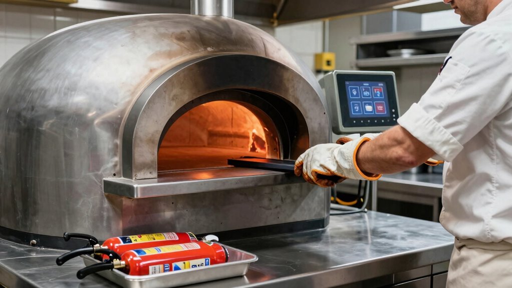 safe pizza oven shutdown