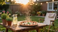seasonal hosting simplifies outdoor pizza