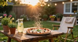 seasonal hosting simplifies outdoor pizza
