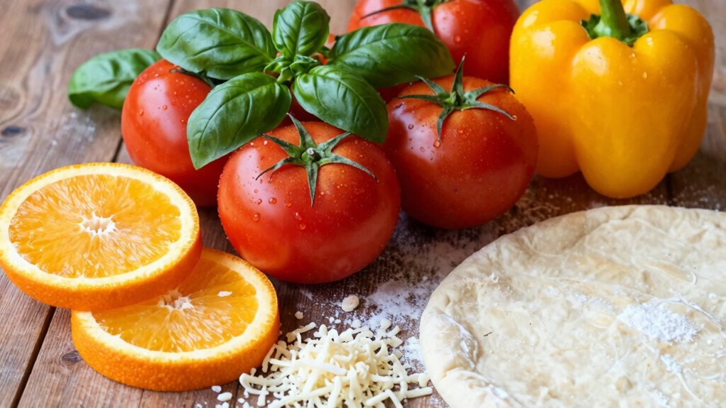 seasonal produce enhances pizza