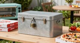 secure outdoor pizza storage