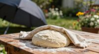 shield dough from sunlight