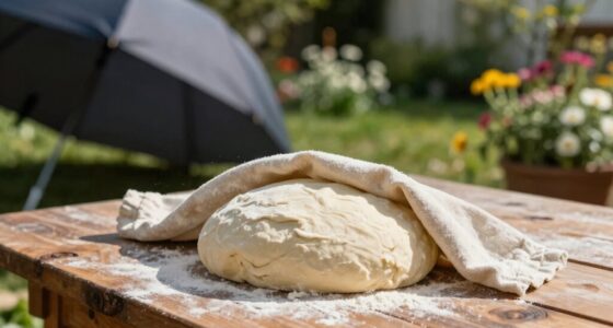 shield dough from sunlight