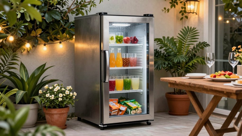 small outdoor party fridges