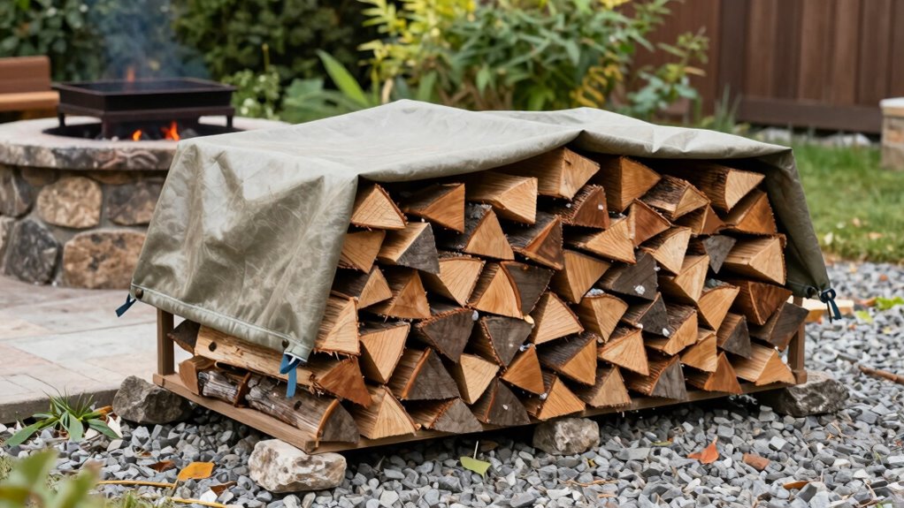 store firewood away safely