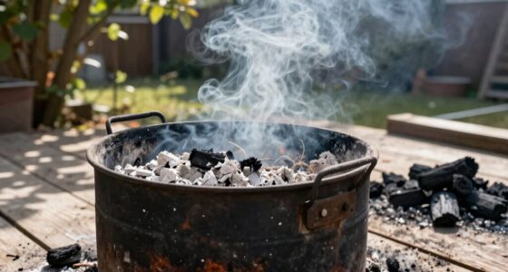 unsafe ash disposal practices