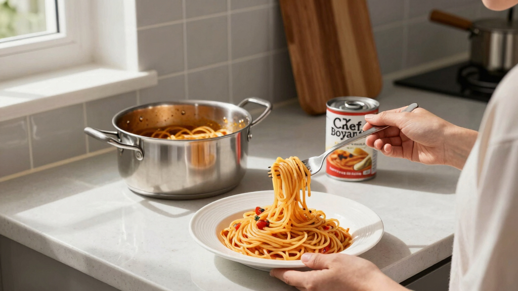 I Tried Chef Boyardee's Spaghetti From Tasting History