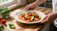 Summer Vegetable Baked Spaghetti