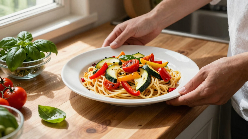 Summer Vegetable Baked Spaghetti