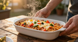 Summer Vegetable Baked Spaghetti