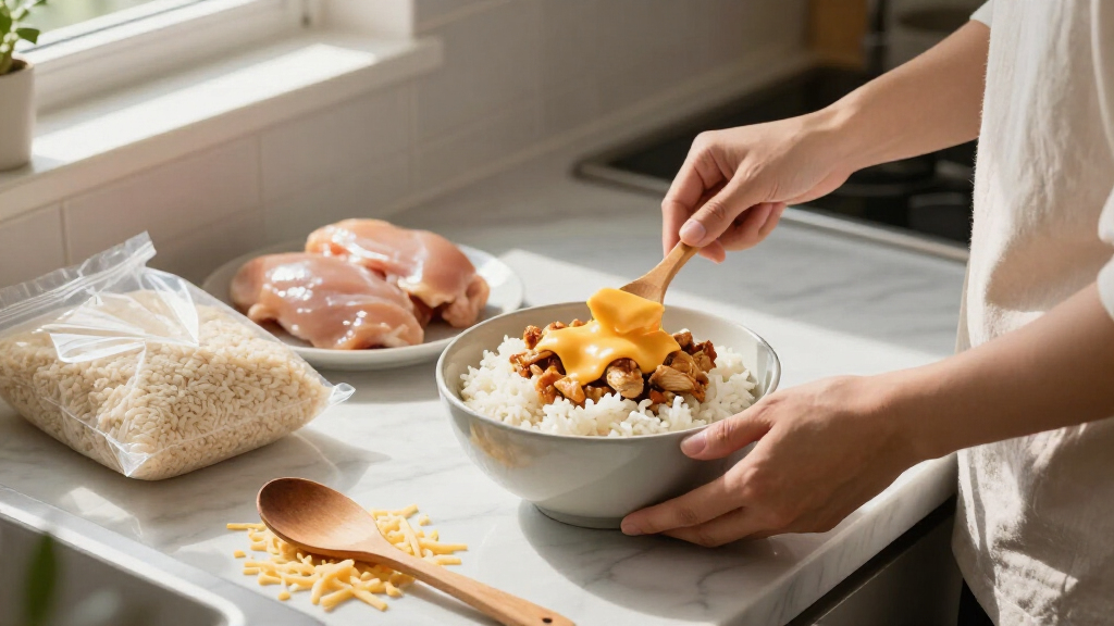 Fluffy Rice, Flavorful Chicken, Melted Cheese: This Is Trader Joe’s Best $4 Freezer Find