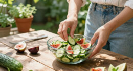 Insalata Di Cetrioli Misti E Fichi