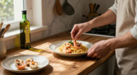 Pasta Con Scampi E «Ferfelloni»