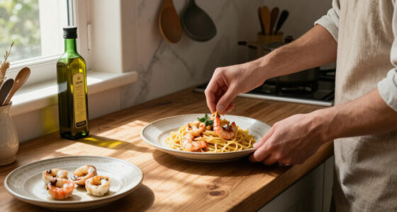 Pasta Con Scampi E «Ferfelloni»