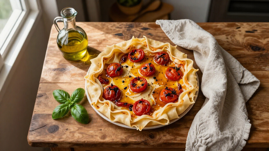 Pasta Sfoglia Con Pomodorini Caramellati