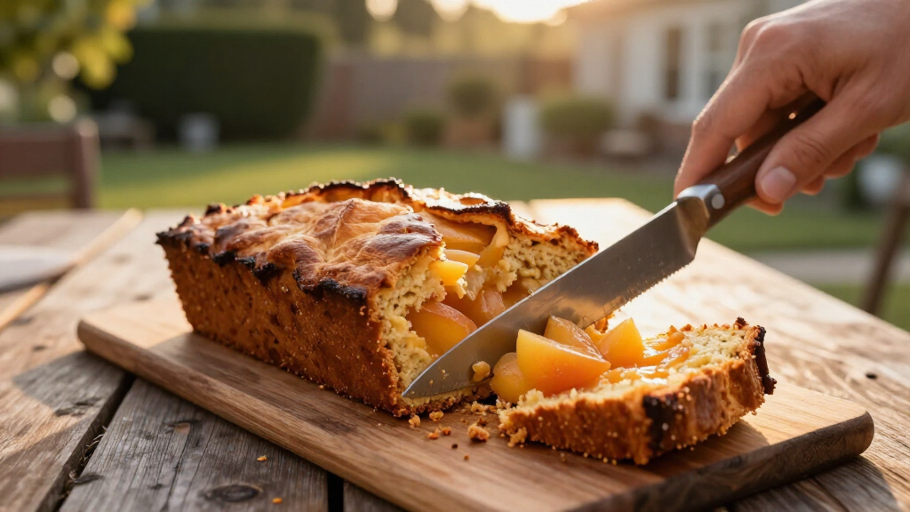 Peach Cobbler Loaf