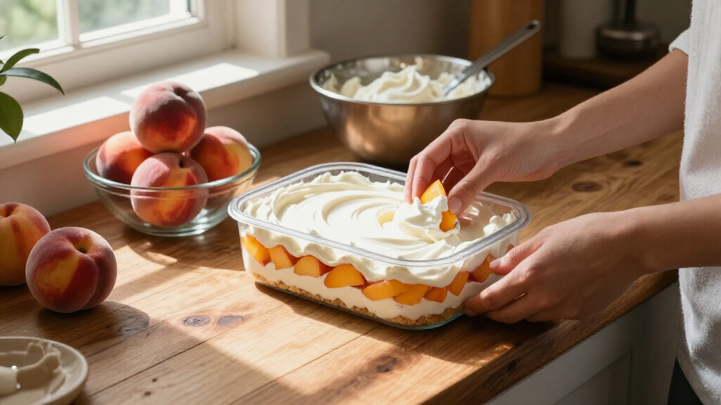 Peaches And Cream Icebox Cake