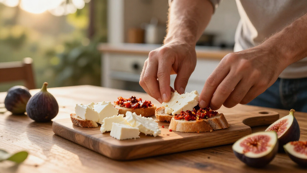 Fichi Con Caprino E ’Nduja, Antipasto Facile E Veloce
