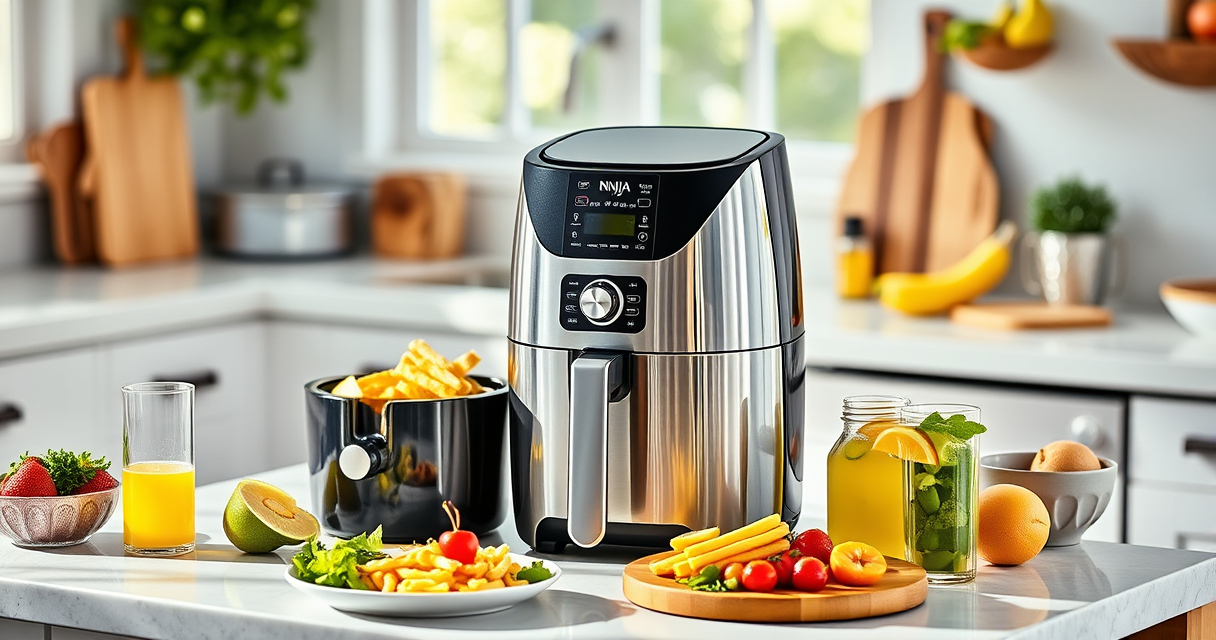Host Effortlessly with Ninja Crispi Pro 6-in-1 Glass Air Fryer for Summer Parties