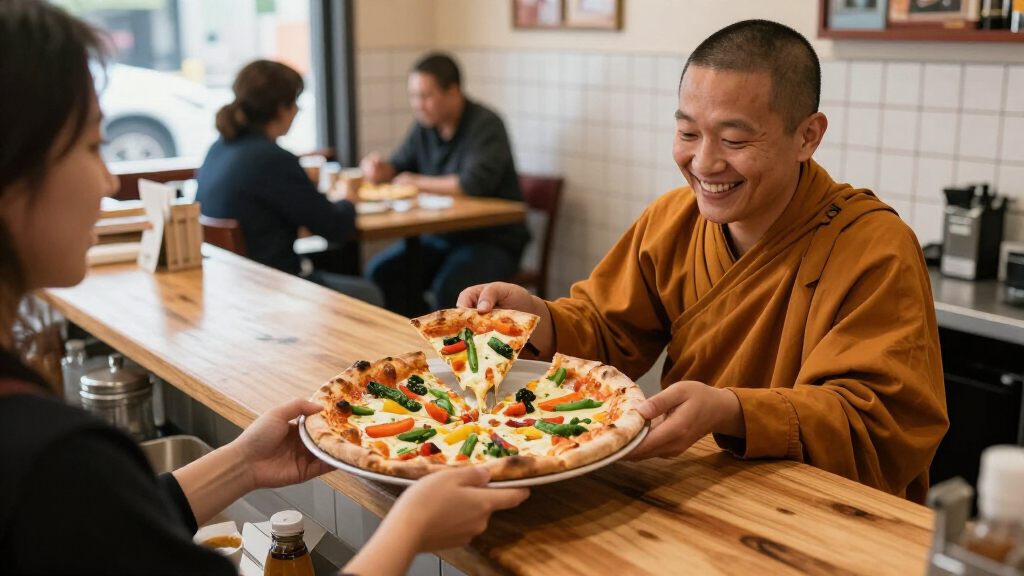 Buddha Orders A Pizza: "Make Me One With Everything"