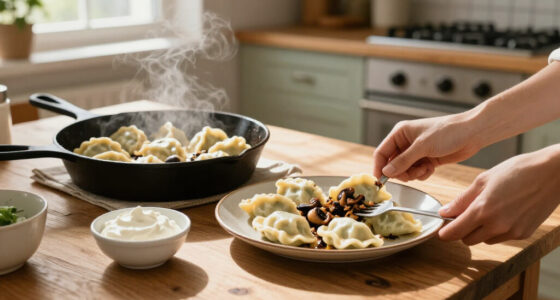 Skillet Pierogi With Mushrooms